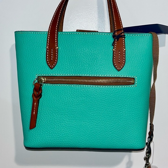 NWT! Dooney & Bourke Mini Waverly Jade Pebble Grain Leather - Picture 6 of 17
